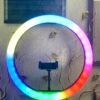 MJ33 RGB Ring Light 33cm Phone Clip Selfie Colorful MJ33 ( with out stand) Photography Lighting for Vlogging Short Video Light Kit, App Control 360° Full Color Changing LED Selfie Ring Light and Phone Holder - Image 8