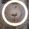 MJ33 RGB Ring Light 33cm Phone Clip Selfie Colorful MJ33 ( with out stand) Photography Lighting for Vlogging Short Video Light Kit, App Control 360° Full Color Changing LED Selfie Ring Light and Phone Holder - Image 3